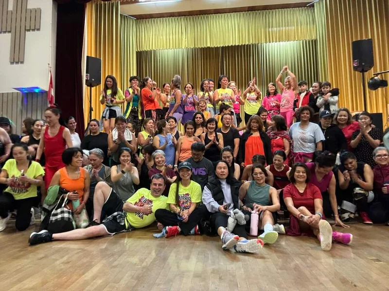 Large community crowd event